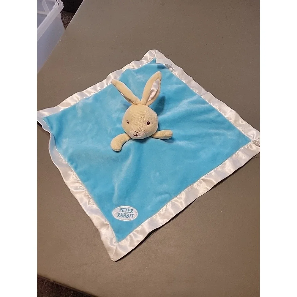 2016 Beatrix Potter Peter Rabbit Good Little Bunny Blue Lovey Security‎ Blanket